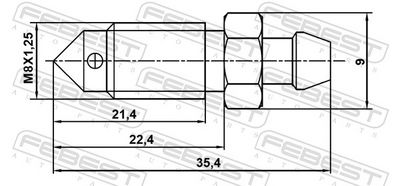 Bleeder Screw/Valve, brake caliper 8870-007