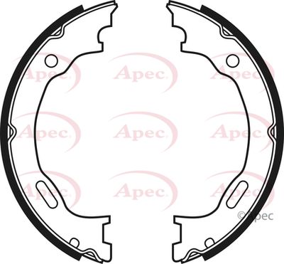 Brake Shoe Set, parking brake APEC SHU681