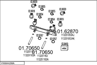 SISTEM DE ESAPAMENT MTS VW0044299A001559