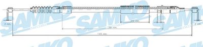 Тросик, cтояночный тормоз SAMKO C0555B для OPEL TIGRA