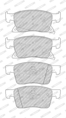 BREMSBELAGSATZ SCHEIBENBREMSE FERODO FDB4934 1