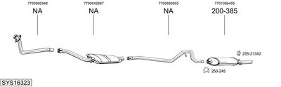 Układ wydechowy BOSAL SYS16323