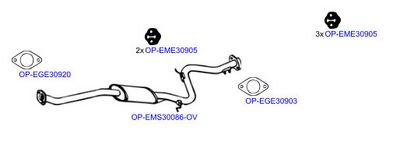 Изпускателна система OPTIMAL OP-EXSMD168