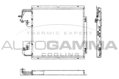AUTOGAMMA 101800 Радиатор кондиционера  для RENAULT RAPID (Рено Рапид)