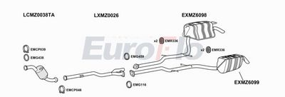Układ wydechowy EUROFLO MZE3232D0204LHD
