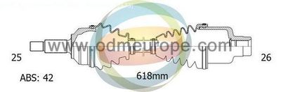 Приводной вал Multiparts 18-302181 для SUZUKI LIANA
