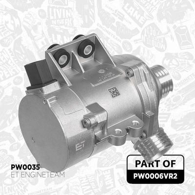 Vodné čerpadlo, chladenie motora ET ENGINETEAM PW0006VR2