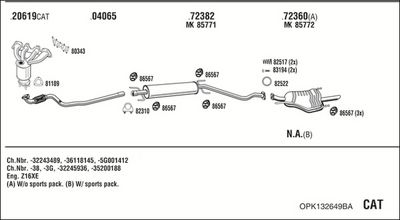 SISTEM DE ESAPAMENT WALKER OPK132649BA