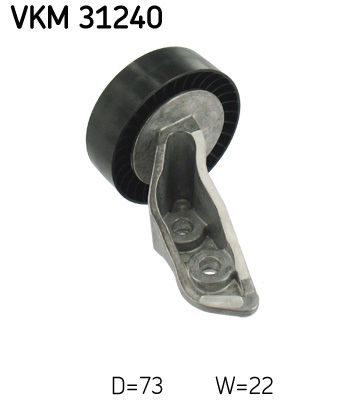 Deflection/Guide Pulley, V-ribbed belt VKM 31240