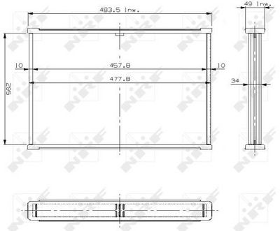 RETEA RADIATOR RACIRE MOTOR NRF 13240 1