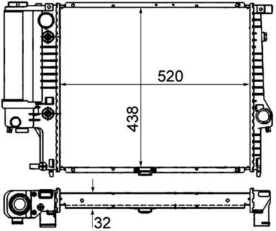 RADIATOR RACIRE MOTOR MAHLE CR329000P 1