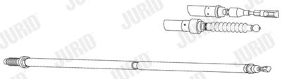 Тросик, cтояночный тормоз JURID 432938J для VW SHARAN
