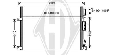 DIEDERICHS DCC1191 Радиатор кондиционера  для JEEP COMMANDER (Джип Коммандер)