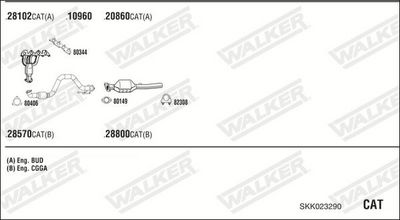 ABGASANLAGE WALKER SKK023290