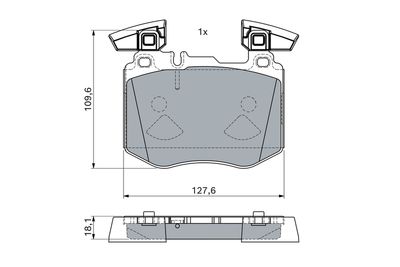 Brake Pad Set, disc brake 0 986 460 102