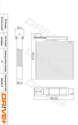 FILTER INNENRAUMLUFT DR!VE+ DP1110120167 7