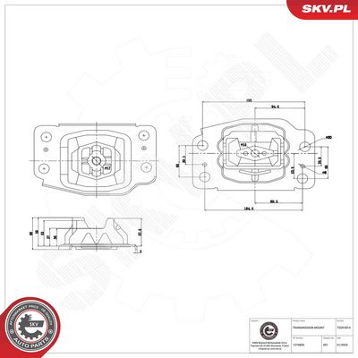 SUPORT TRANSMISIE AUTOMATA ESEN SKV 75SKV814 4