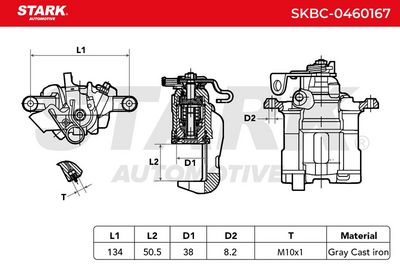спирачен апарат STARK SKBC-0460167