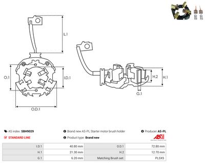 Vorschau Halter, Kohlebürsten Ansicht 2
