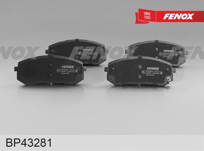комплект спирачно феродо, дискови спирачки FENOX BP43281