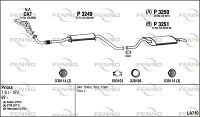 Układ wydechowy FENNO LA710