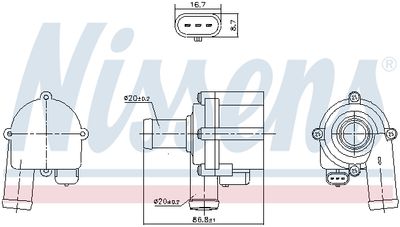 Auxiliary Water Pump (cooling water circuit) 832172