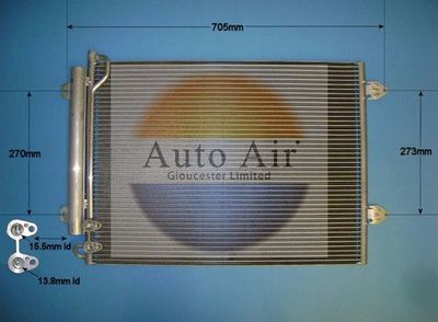 Condenser, air conditioning Auto Air Gloucester 16-1321