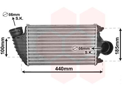 Интеркулер VAN WEZEL 74004069 для PORSCHE 911