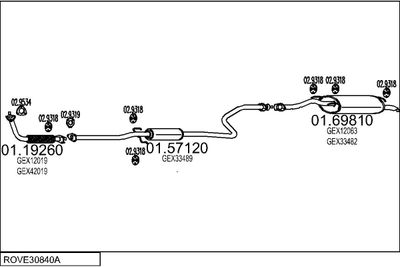 Układ wydechowy MTS ROVE30840A003218