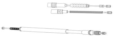 Тросик, cтояночный тормоз CEF DM02176 для MERCEDES-BENZ MB