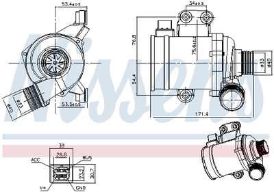 POMPă DE APă RăCIRE MOTOR