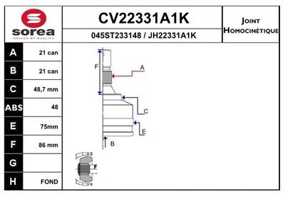 GELENKSATZ ANTRIEBSWELLE