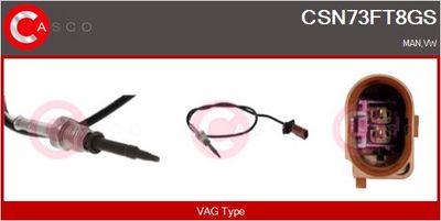 SENZOR TEMPERATURA GAZE EVACUARE