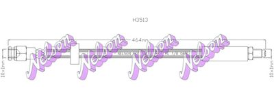 Тормозной шланг KAWE H3513 для FIAT PANDA