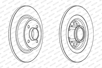 BREMSSCHEIBE FERODO DDF1381C1 1