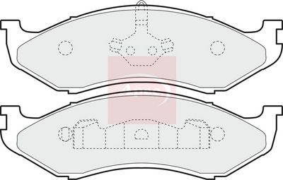 APEC Brake Pad Set, disc brake PAD852