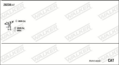 SISTEM DE ESAPAMENT WALKER RVH14630