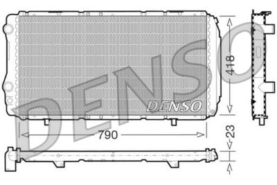 DENSO DRM09074 Радиатор охлаждения двигателя  для PEUGEOT BOXER (Пежо Боxер)