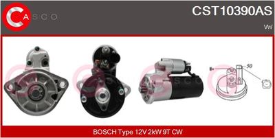 Стартер CASCO CST10390AS для VW CRAFTER