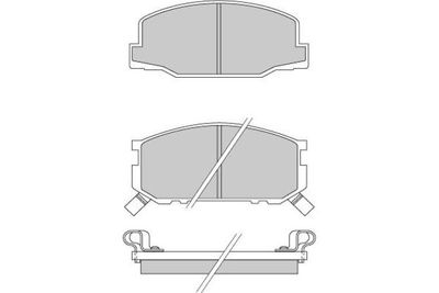 Комплект тормозных колодок, дисковый тормоз E.T.F. 12-0272 для LOTUS EXCEL
