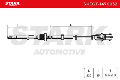 датчик, температура на изгорелите газове STARK SKEGT-1470032