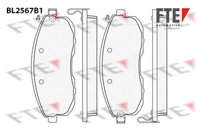 Комплект тормозных колодок, дисковый тормоз FTE 9011090 для INFINITI I30