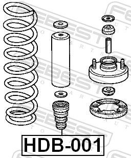 TAMPON CAUCIUC SUSPENSIE FEBEST HDB001 1