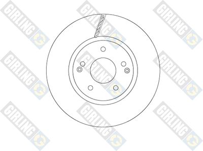 GIRLING 6068041 Тормозные диски для SSANGYONG ACTYON