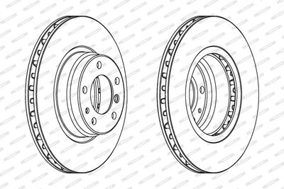 BREMSSCHEIBE FERODO DDF624 1