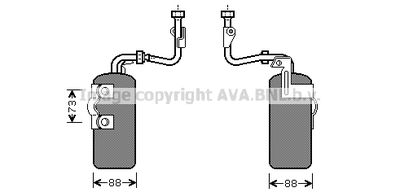 AVA QUALITY COOLING VOD126 Осушитель кондиционера  для VOLVO C30 (Вольво К30)