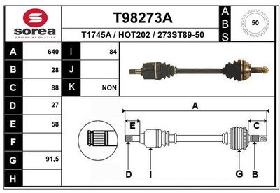 ANTRIEBSWELLE EAI T98273A