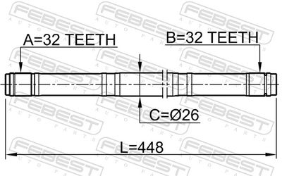 Drive Shaft 0312-RD1RH