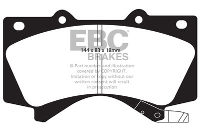 Комплект тормозных колодок, дисковый тормоз EBC Brakes DP61815 для LEXUS LX