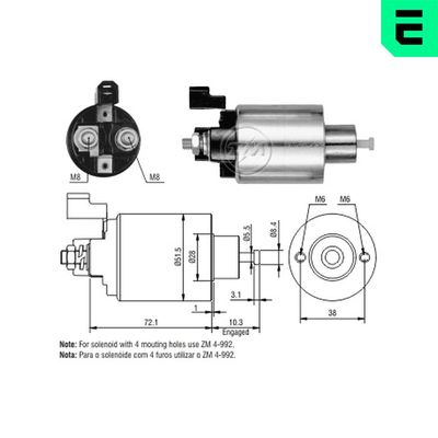 SOLENOID ELECTROMOTOR